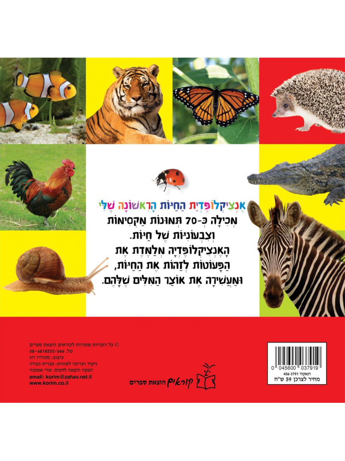 אנציקלופדית החיות הראשונה שלי -גודל מוקטן