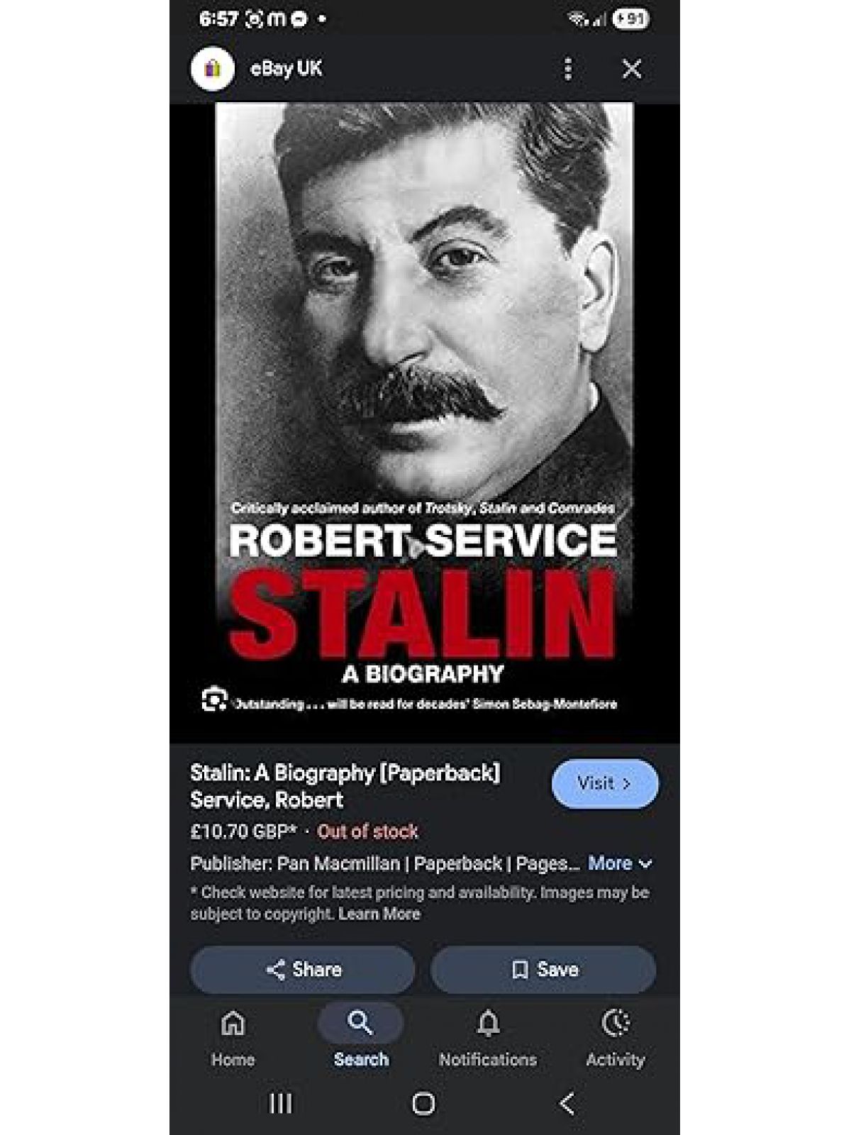 STALIN A BIOGRAPHY