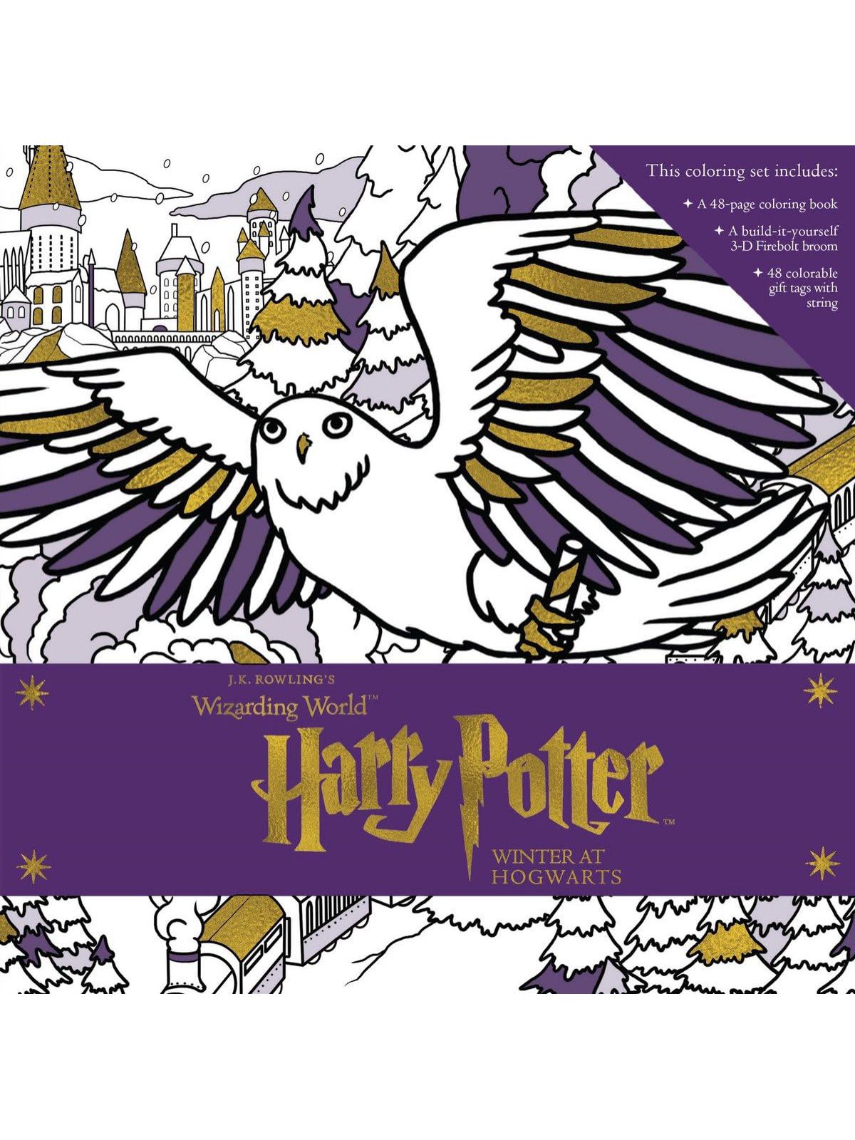 HARRY POTTER WINTER AT HOGWARTS COLORING BOX SET