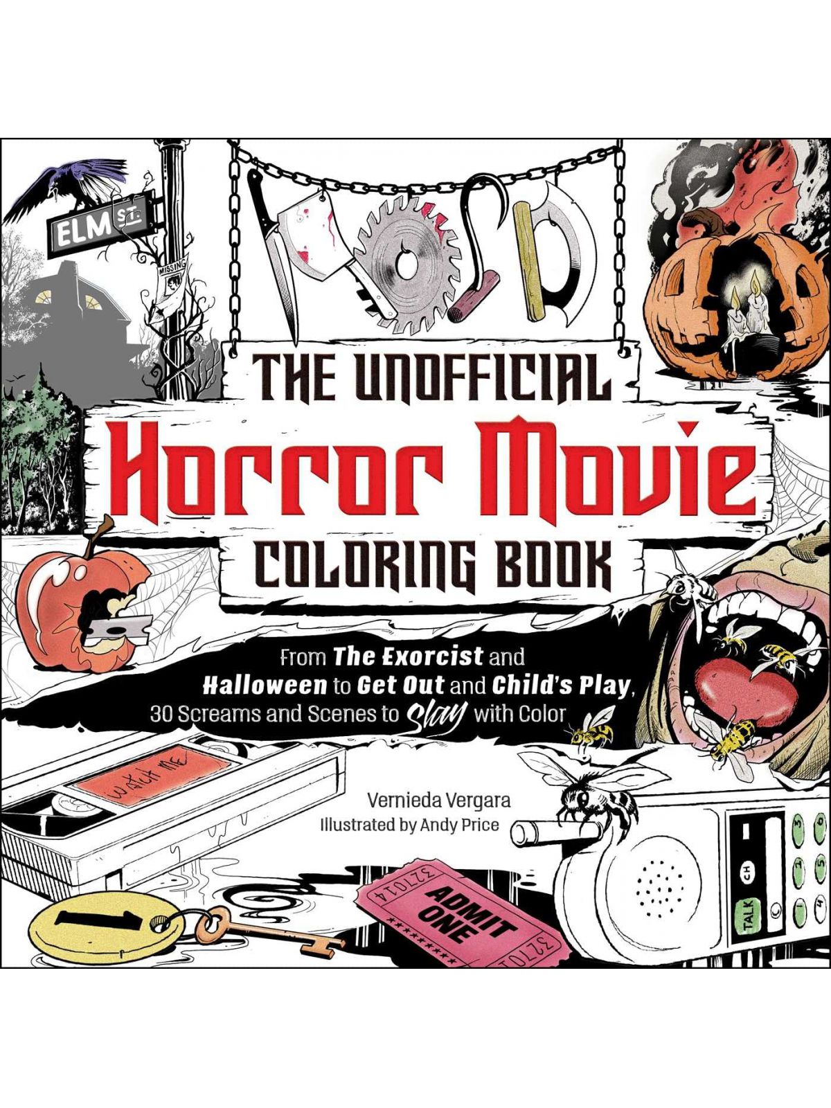HORROR MOVIE COLORING BOOK