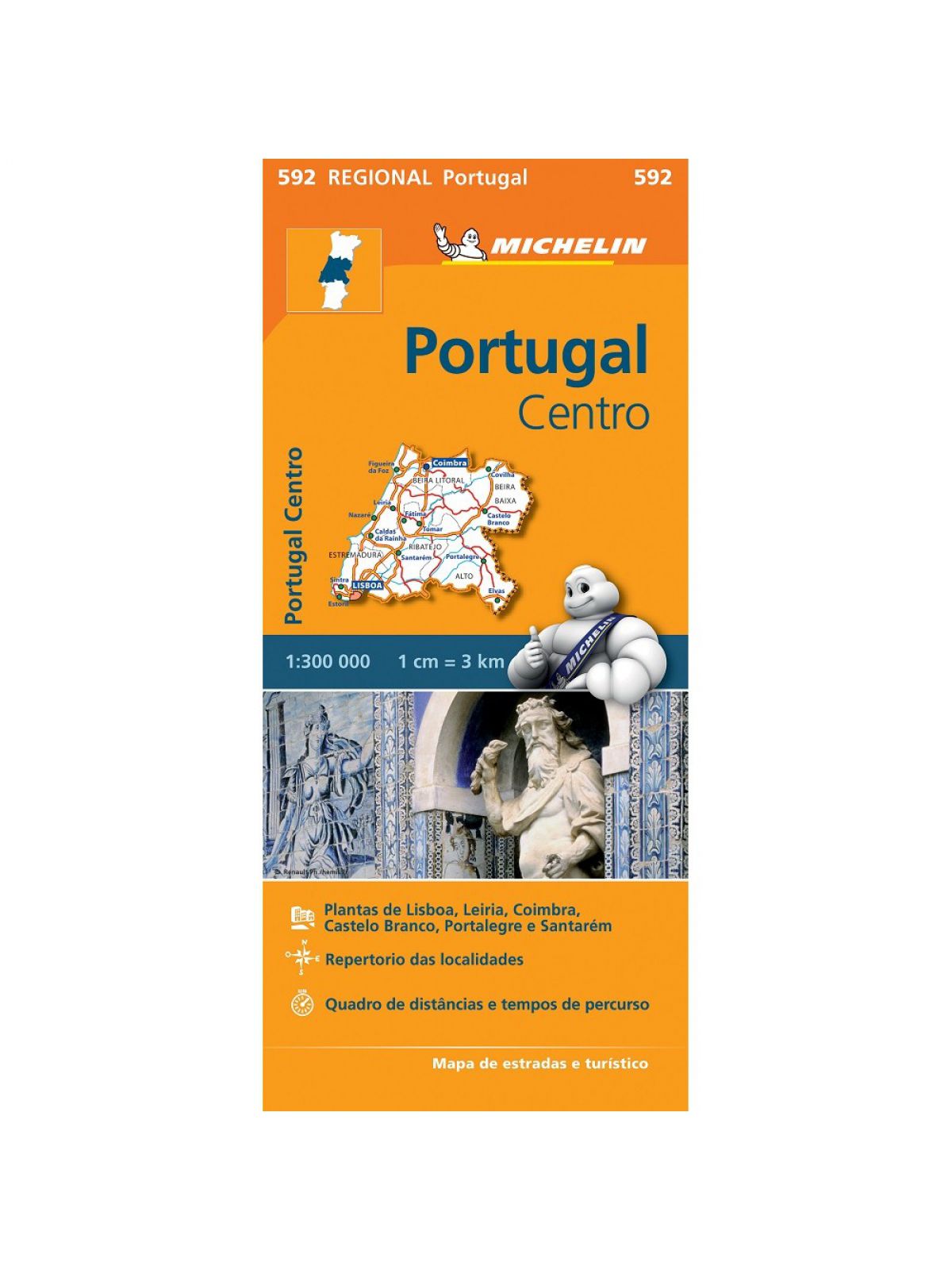 PORTUGAL CENTRE MAP 592