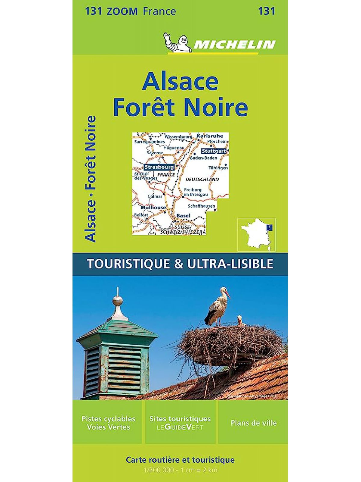 BLACK FOREST  ALSACE  RHINE VALLEY ZOOM MAP 131