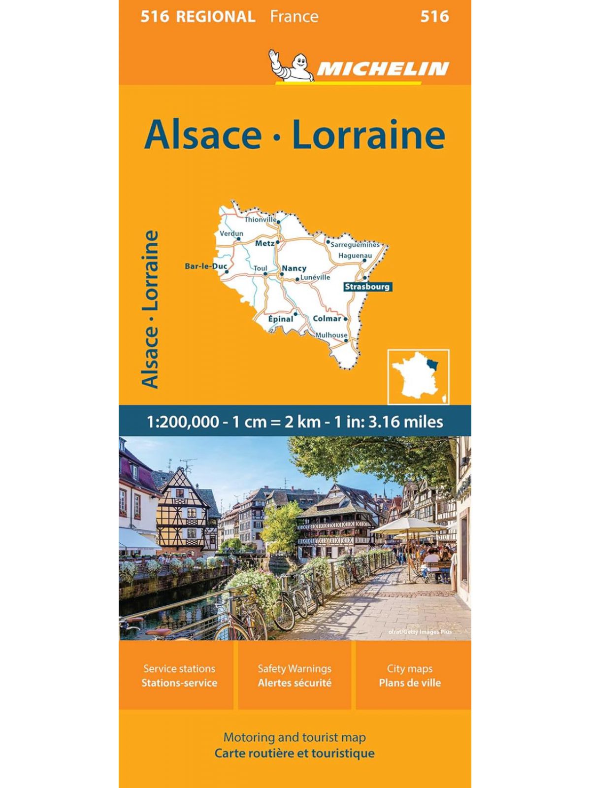 ALSACE  LORRAINE 516 MAP