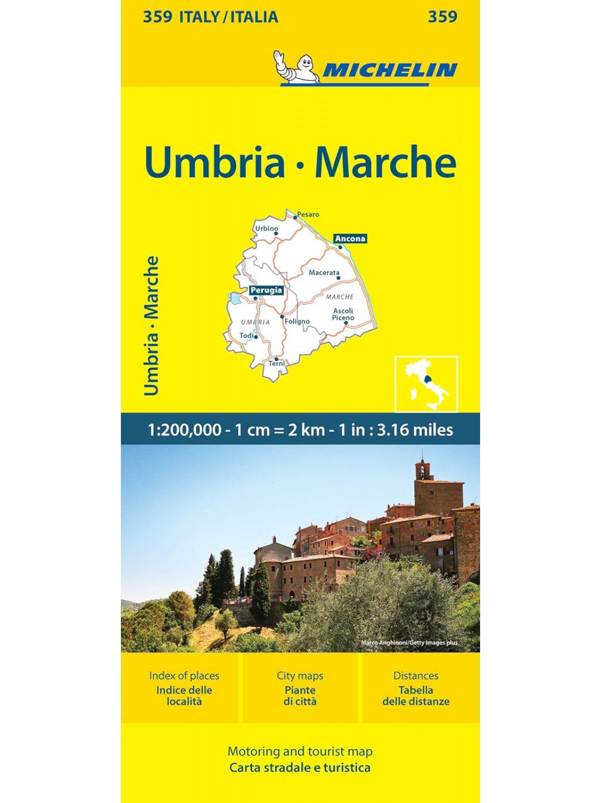 MARCHE & UMBRIA MAP