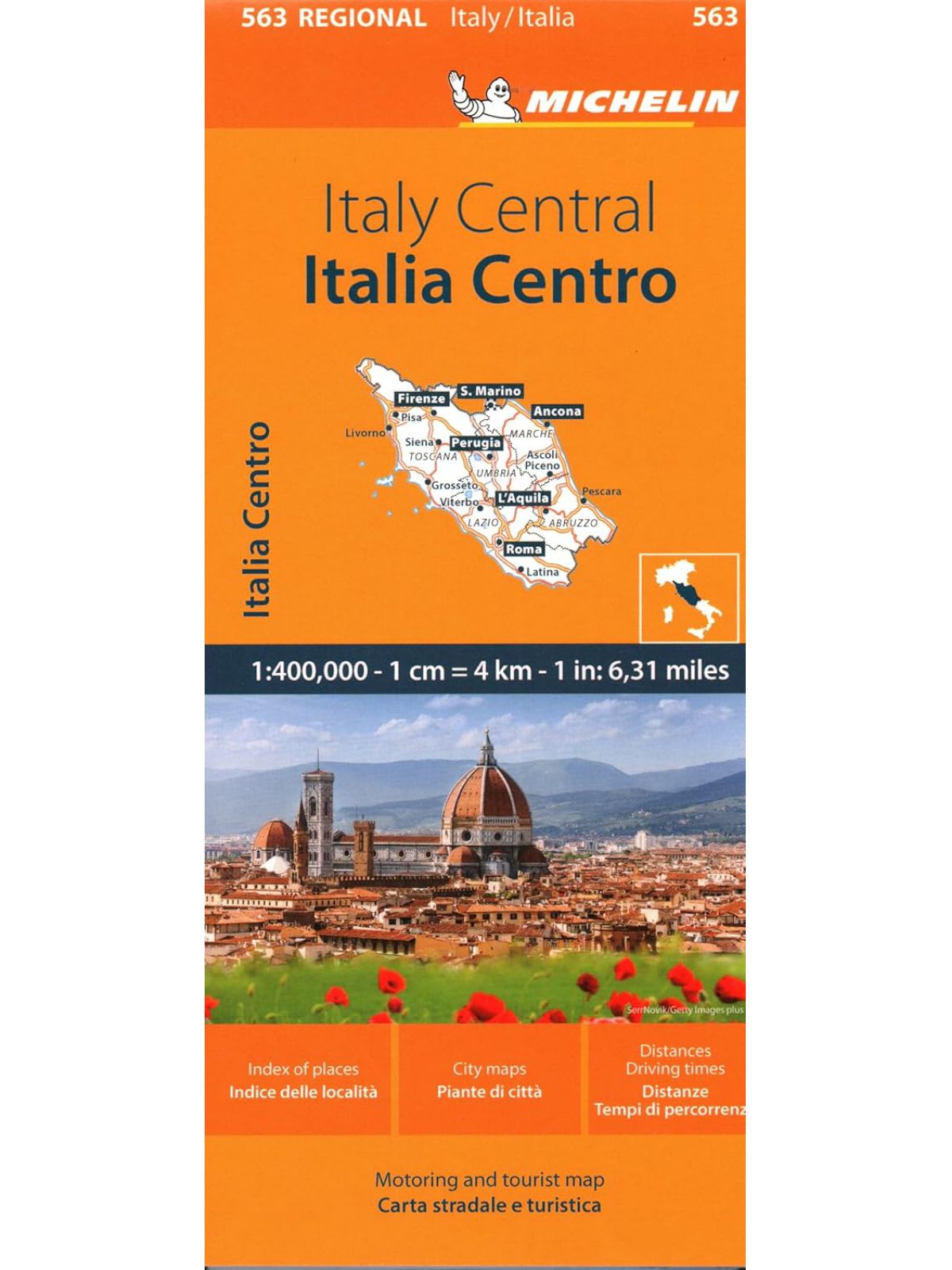 ITALY CENTRAL  MICHELIN MAP 563