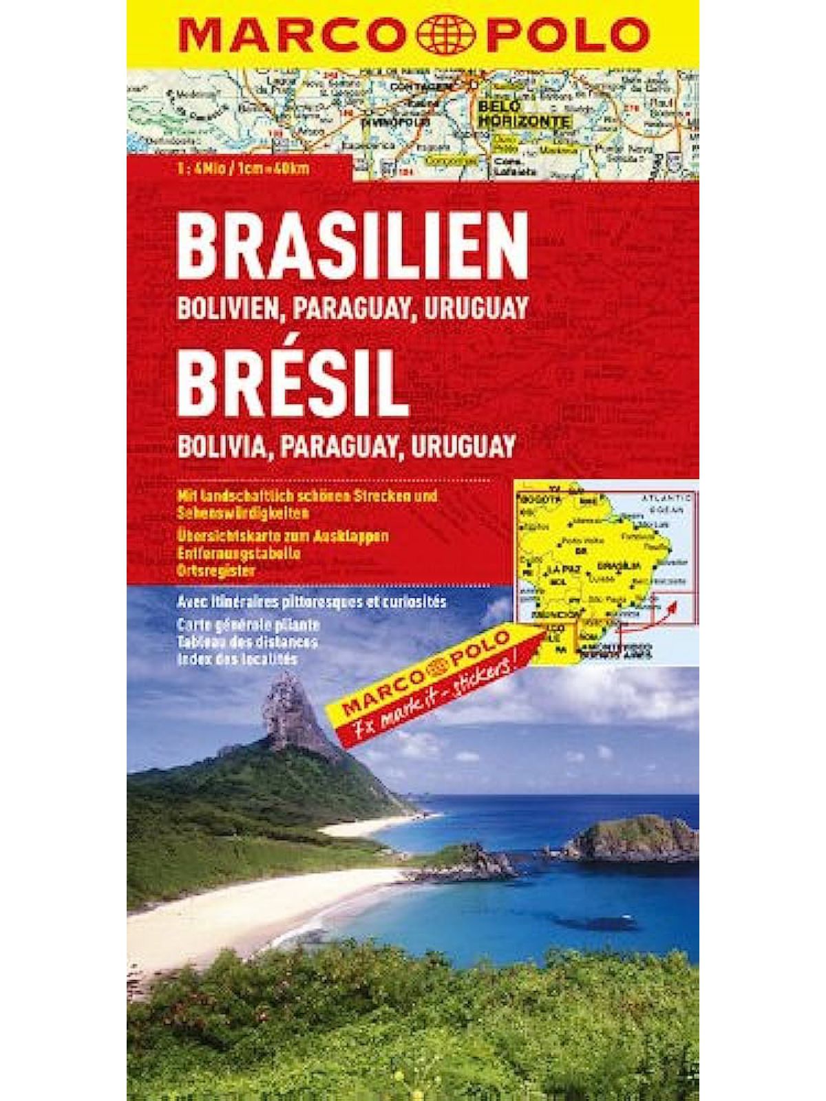 BRAZIL BOLIVIA PARAGUAY..MAP