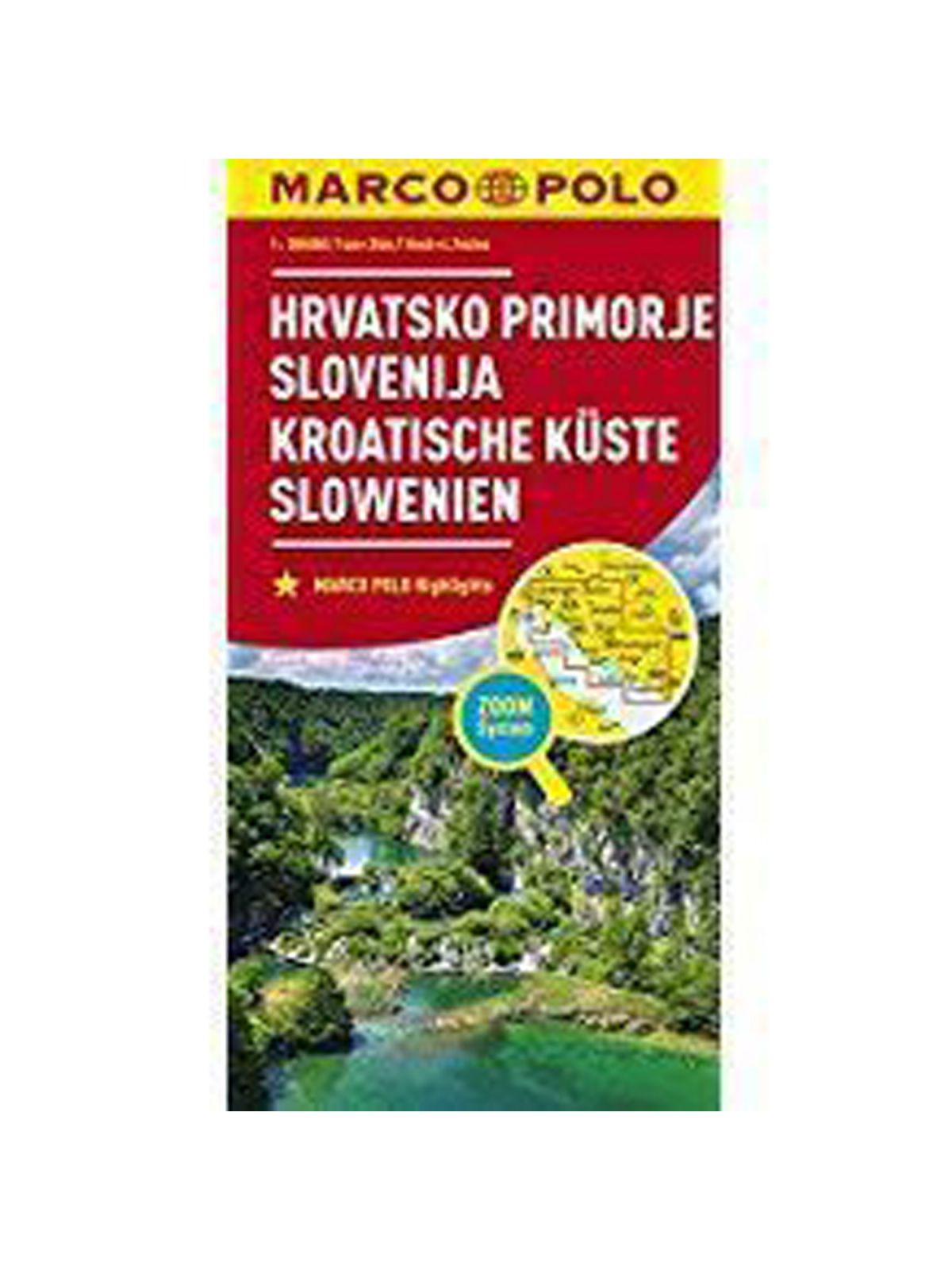 CROATIAN COAST AND SLOVENIA MARCO POLO MAP