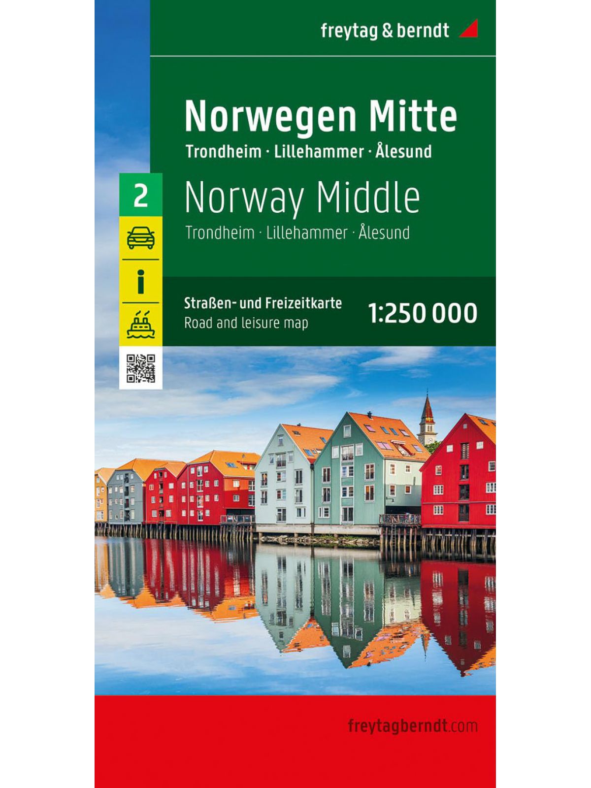 NORWAY CENTRAL FREYTAG MAP
