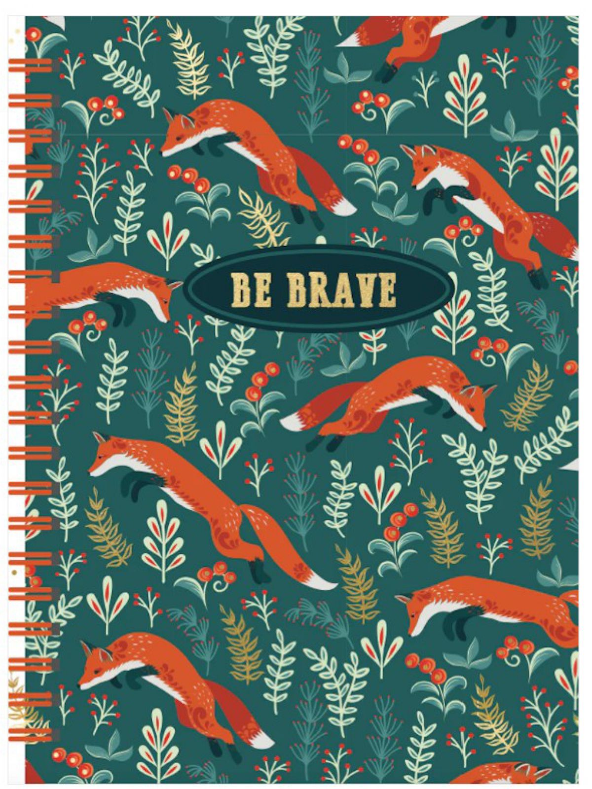 BE BRAVE (FROLICKING FOXES) JOURNAL