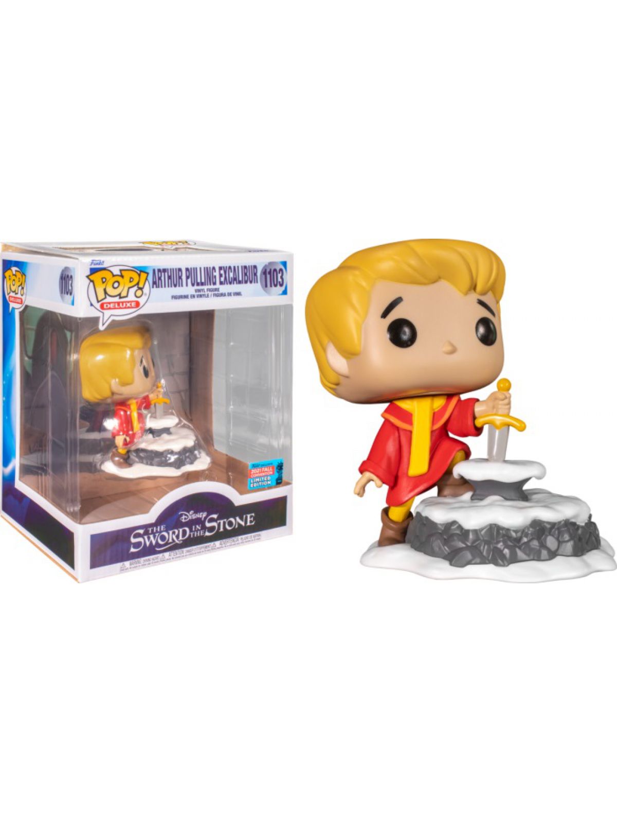 פופ המלך ארתור מושך את אקסקליבר דלוקס Funko POP