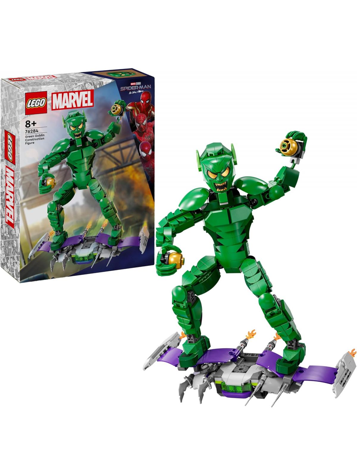 דמות פעולה של הגרין גובלין לגו LEGO Marvel 76284