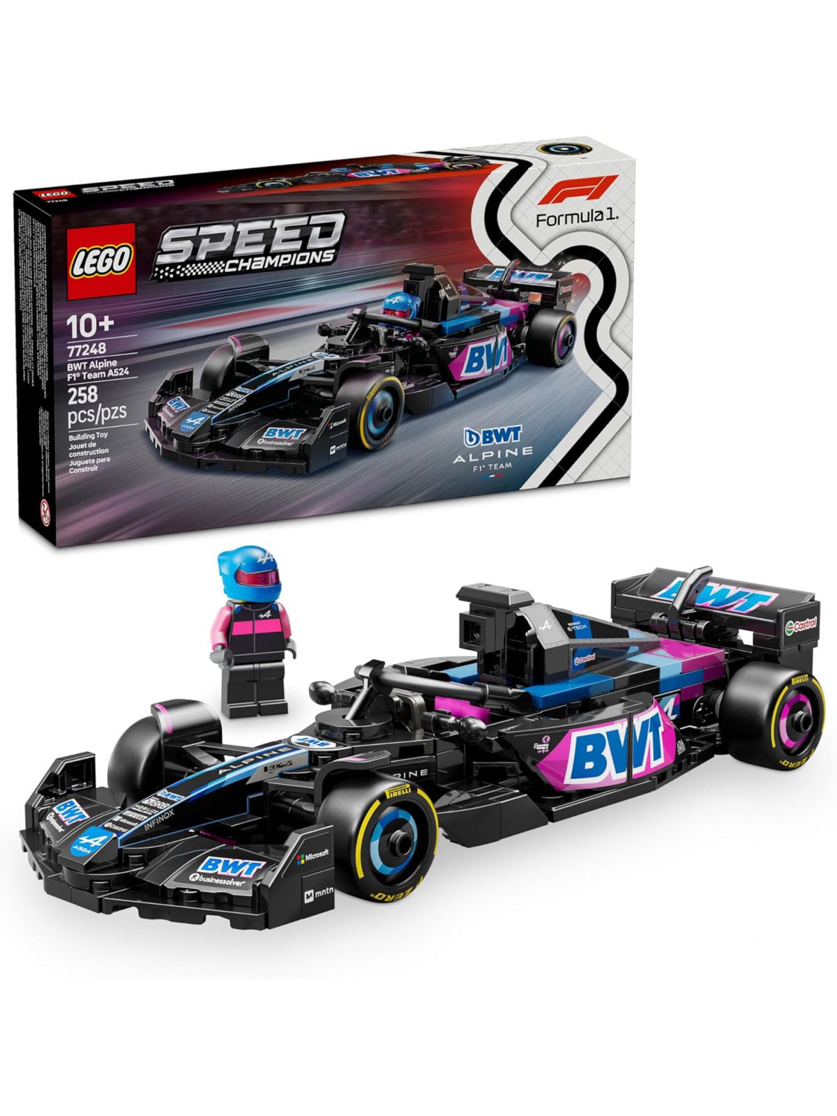 BWT אלפין מכונית מרוץ פורמולה 1 לגו Lego Speed Champions 77248