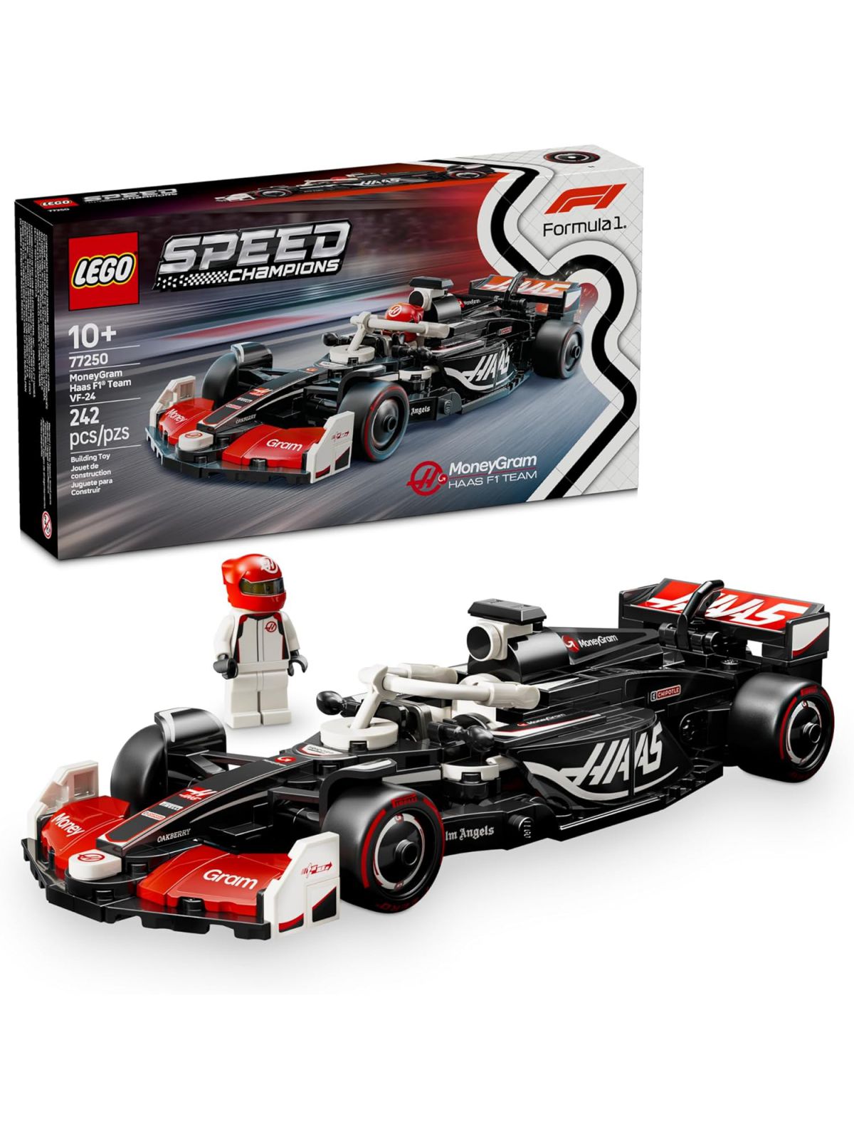האס VF-24 מכונית מרוץ פורמולה 1 לגו Lego Speed Champions 77250