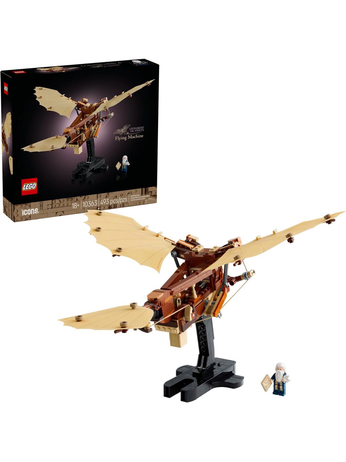 מכונת התעופה של לאונרדו דה וינצ’י לגו LEGO ICONS 10363