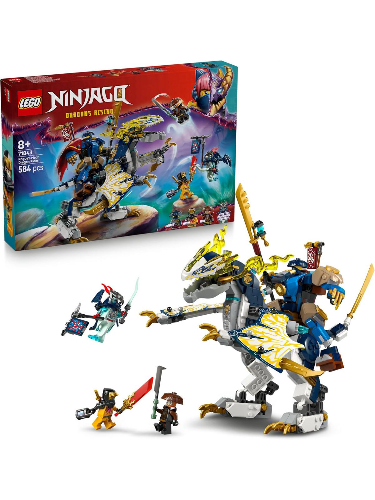 רובוט רוכב דרקון של רוג לגו LEGO Ninjago 71843