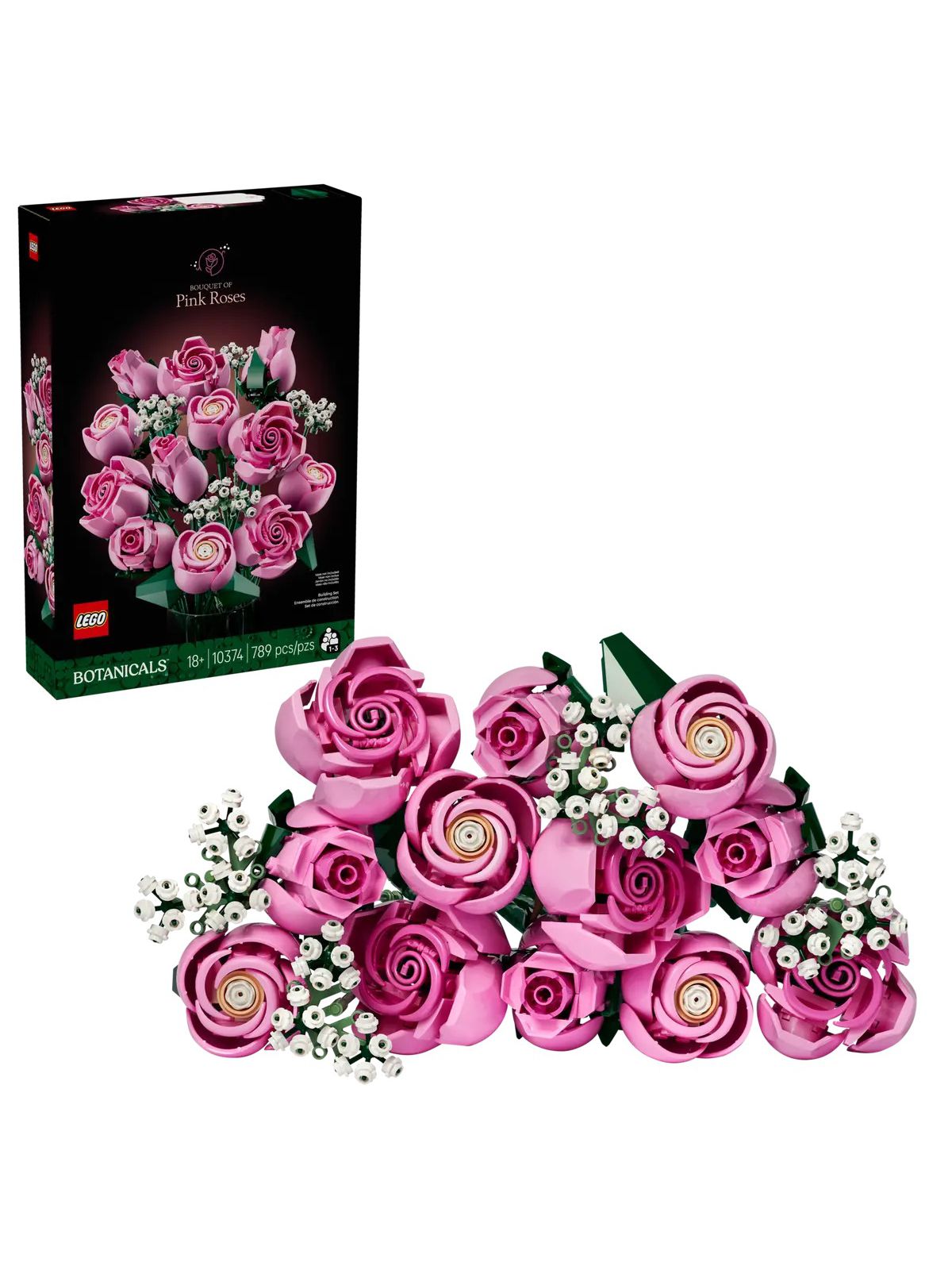 זר של ורדים ורודים לגו 10374 LEGO Botanicals