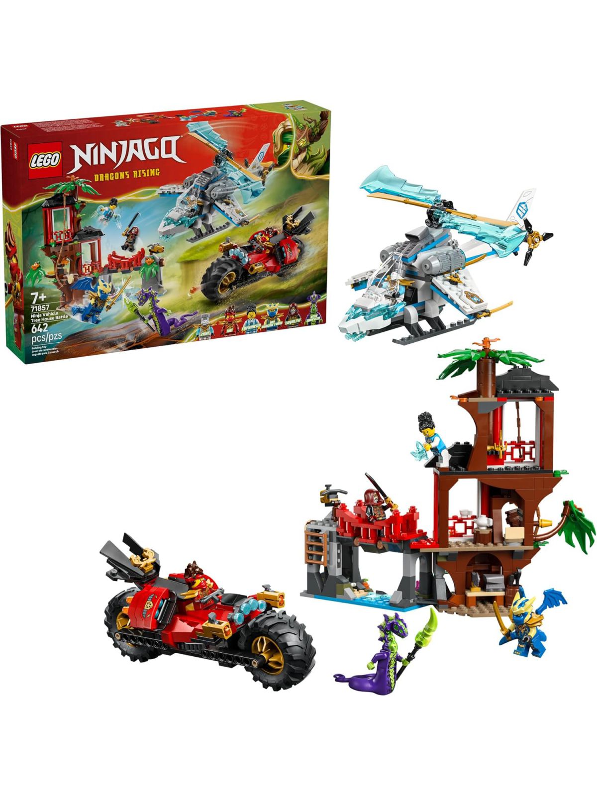 קרב על בית העץ עם רכבי נינגה לגו LEGO Ninjago 71857