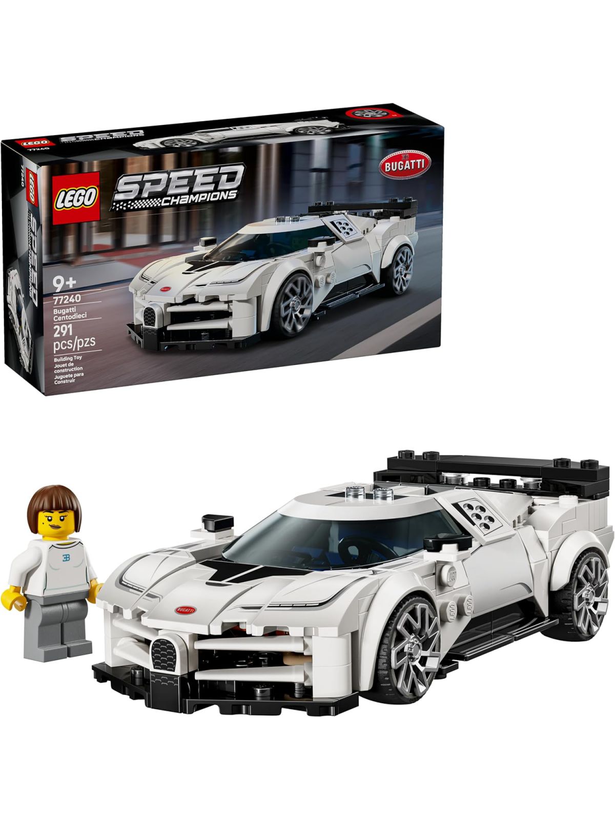מכונית היפר ספורט בוגאטי Centodieci לגו Lego Speed Champions 77240