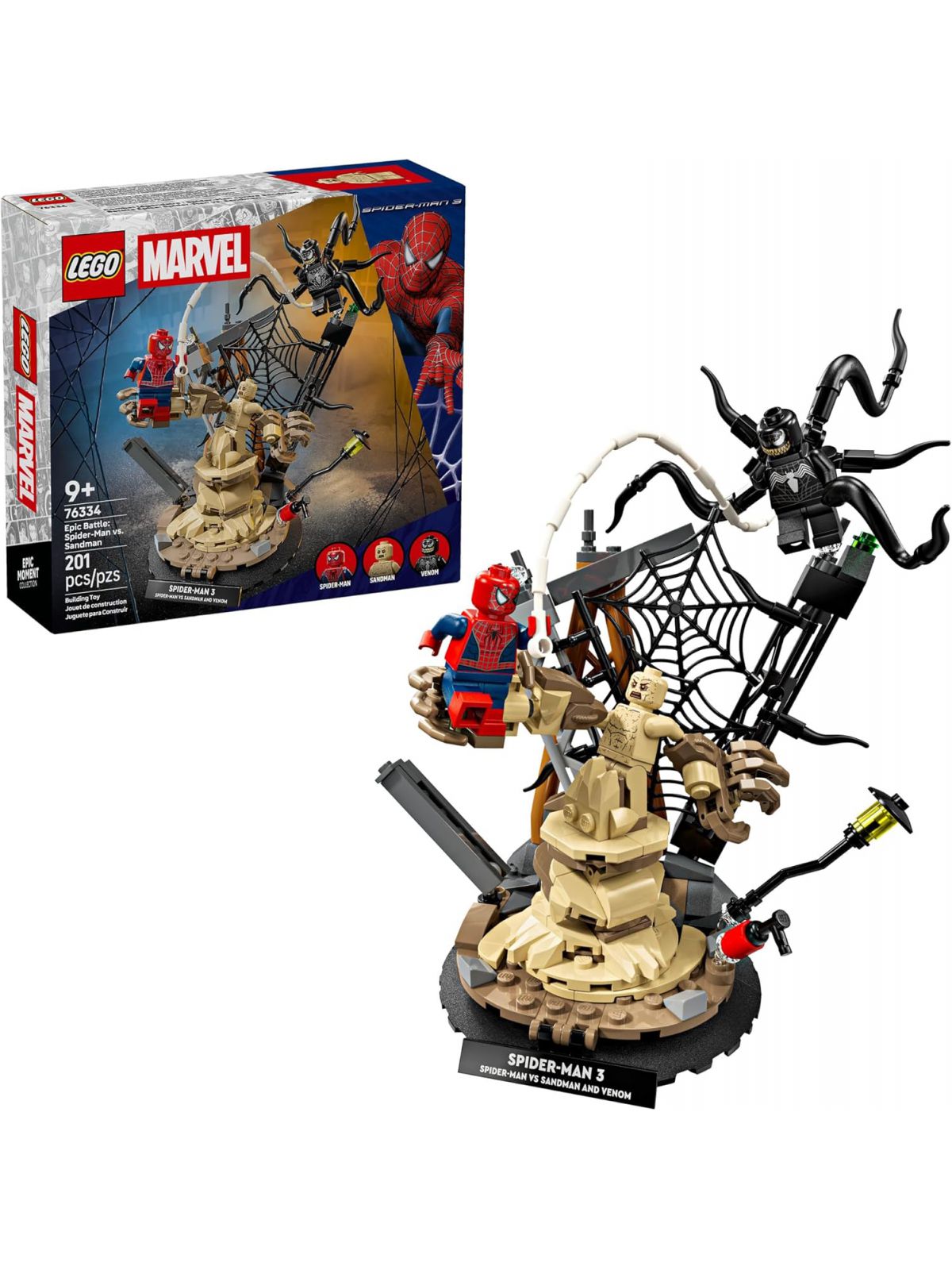 ספיידרמן נגד סנדמן לגו LEGO Super Heroes Marvel 76334