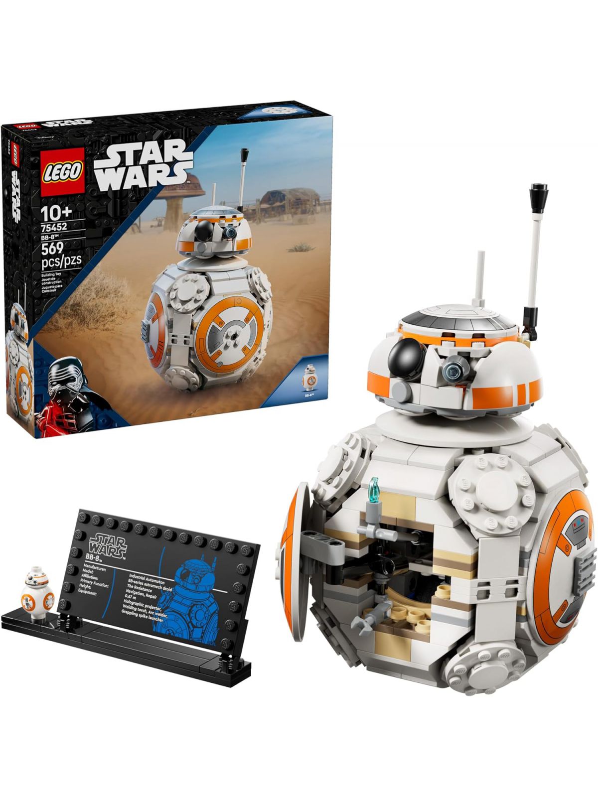 דרואיד BB-8 אסטרורובוט מלחמת הכוכבים לגו LEGO Star Wars 75452
