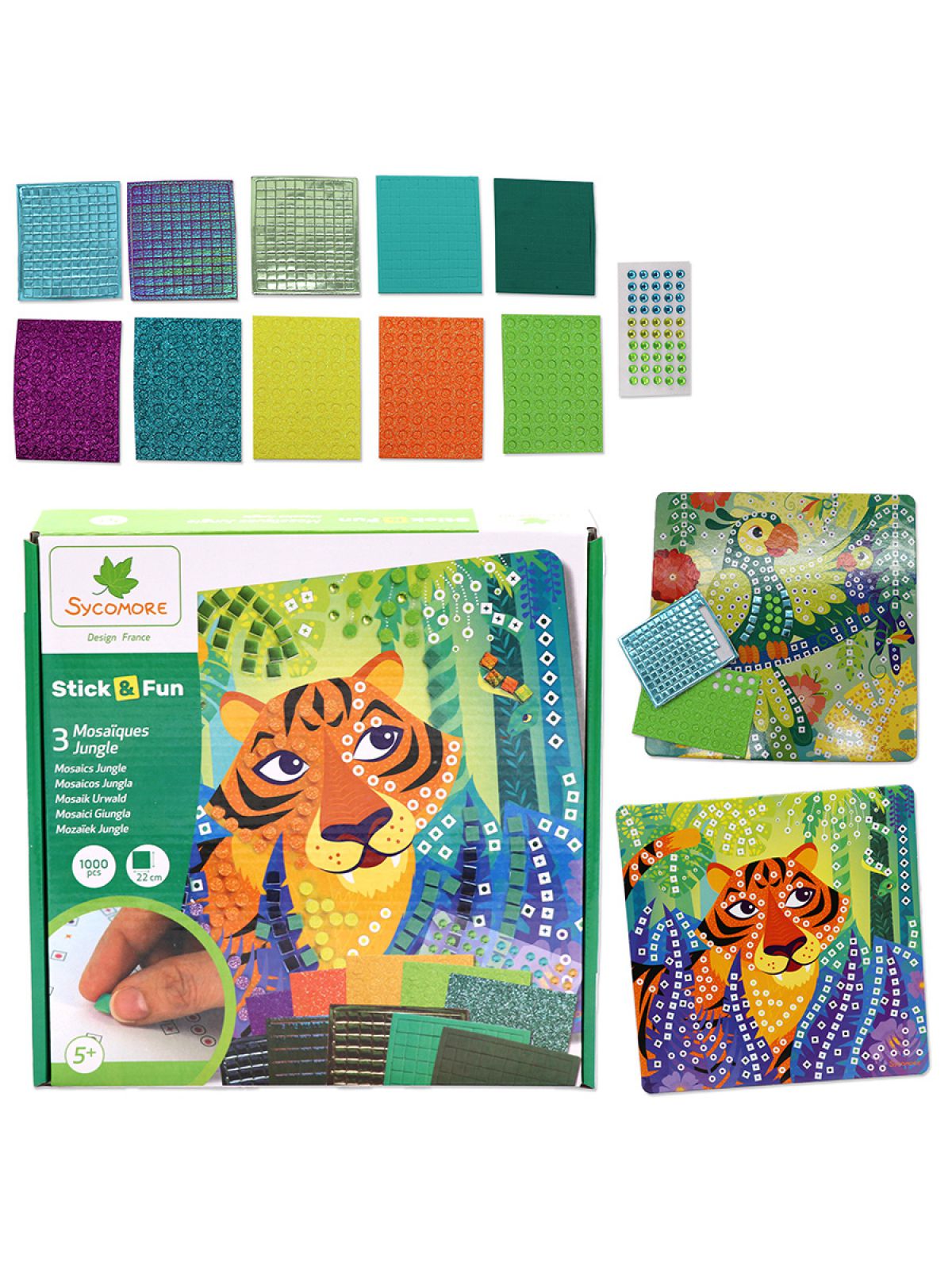 כיף להדביק קישוט עם אבנים ופסיפס צבעוני גונגל