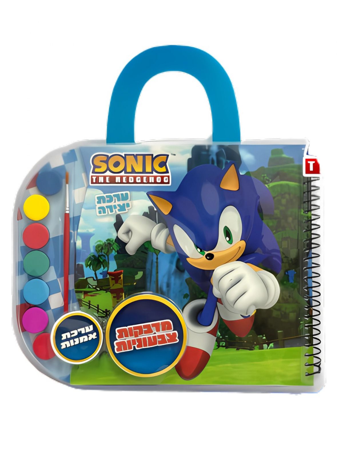 סוניק דפי צביעה עם צבעי מים