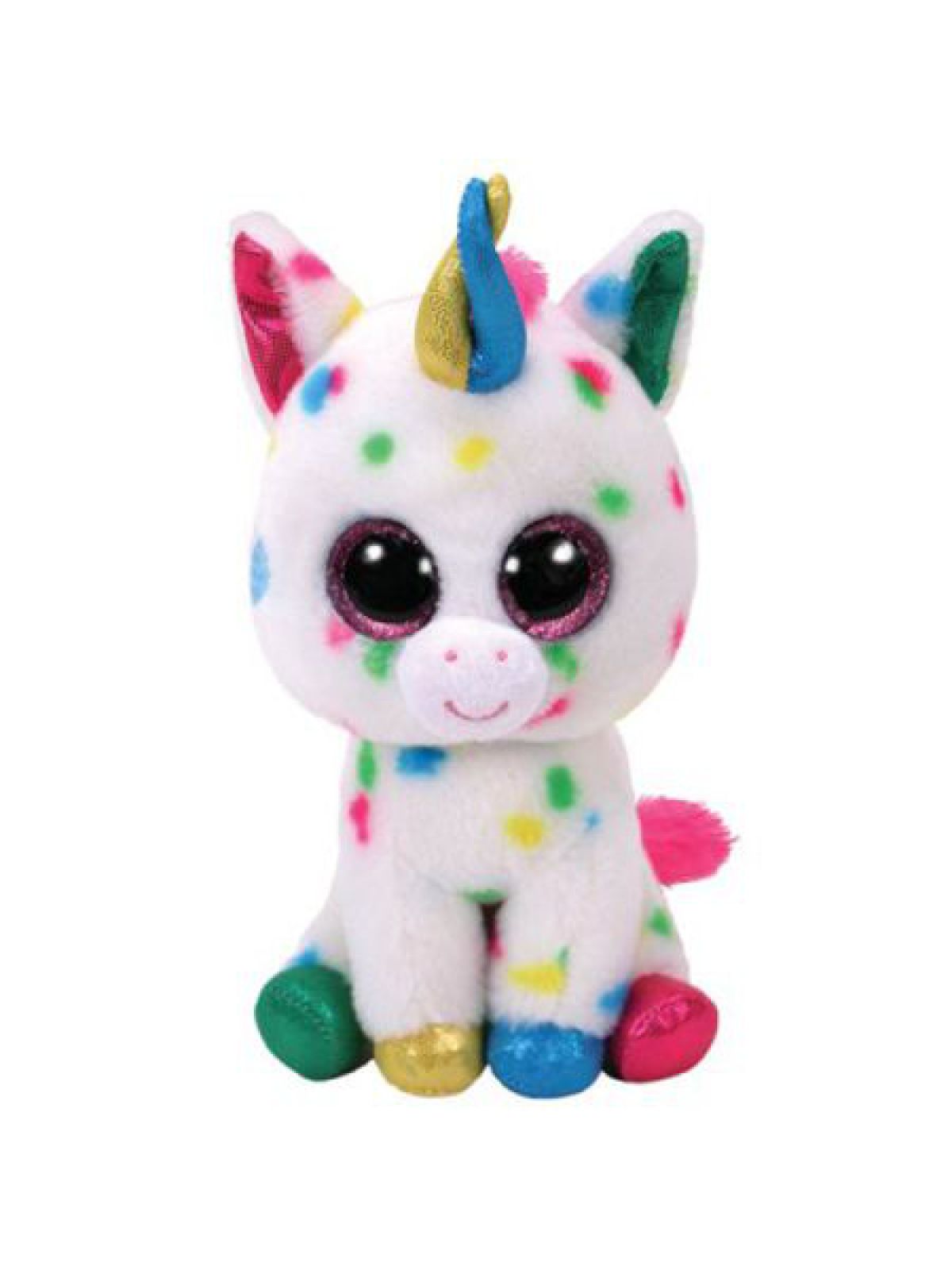 בובת TY עיניים גדולות קטנה (S) הרמוני כתמים חד קרן