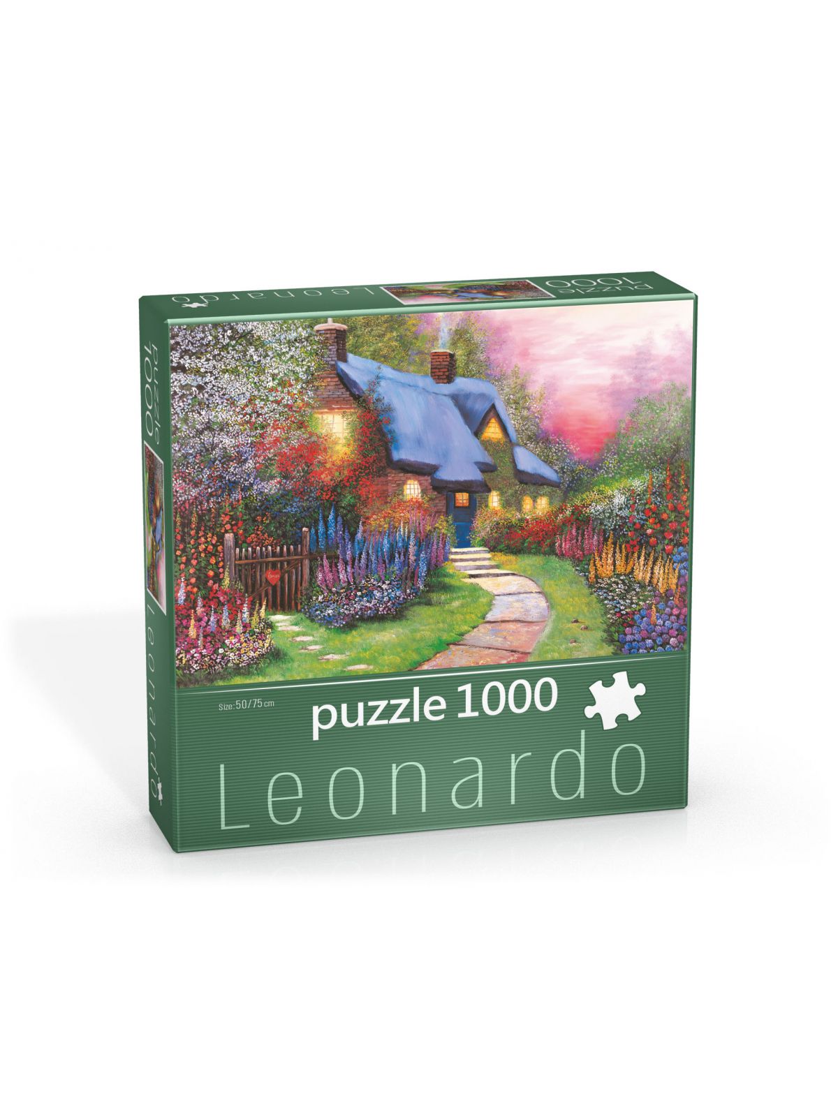 פאזל הבית עם הגג הכחול 1000 חלקים