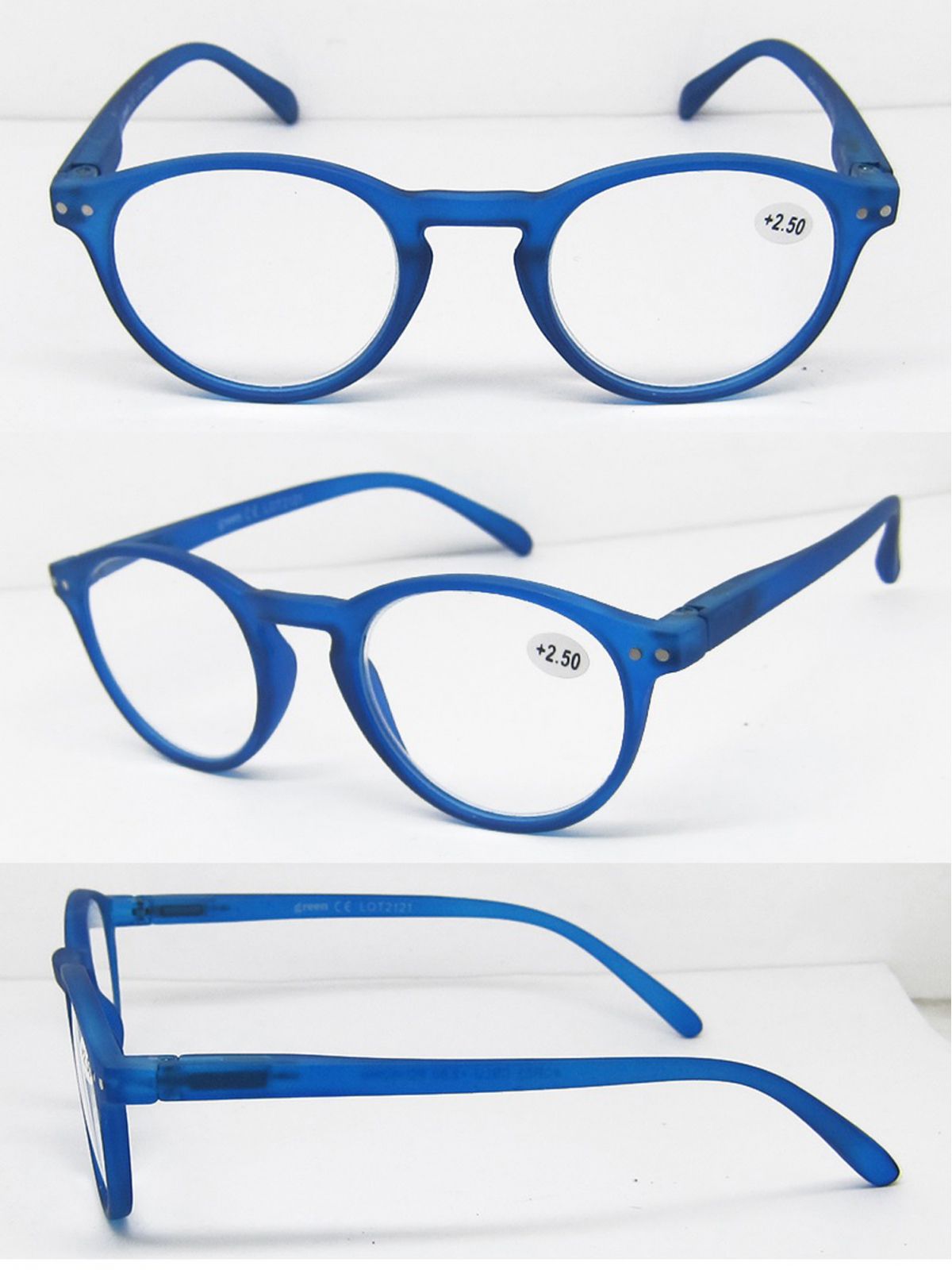 משקפי קריאה דגם GR03 צבע כחול מידה 2.00+