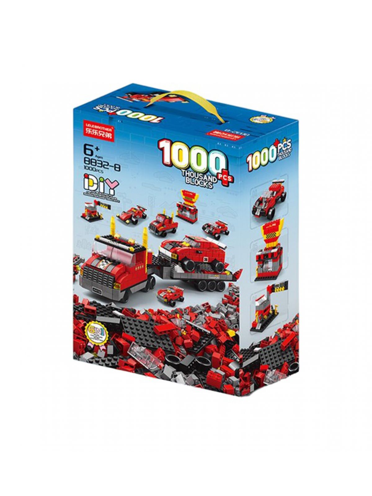 מולטי בלוקס מירוץ מכוניות 1000 חלקים