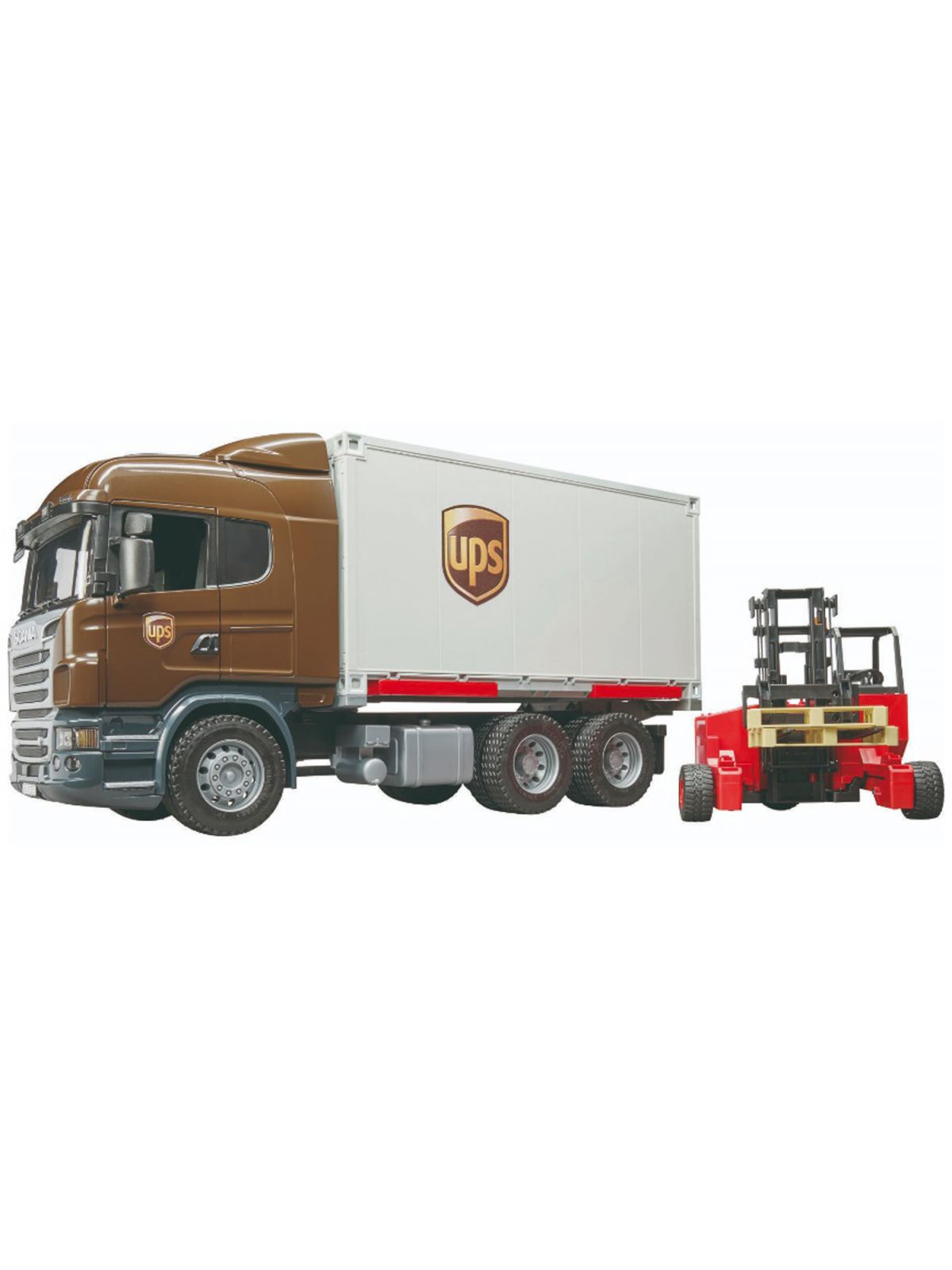 משאית UPS + מלגזה Scania R-serie ברודר