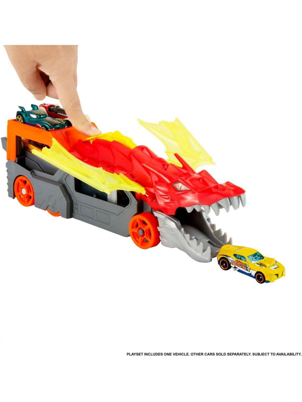 הוט ווילס משאית דרקון + מכונית