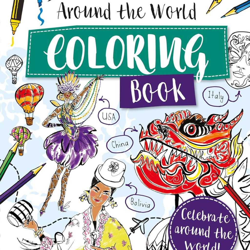 AROUND THE WORLD COLORING BOOK | סטימצקי
