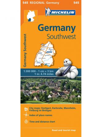 GERMANY SOUTHWEST MAP 545