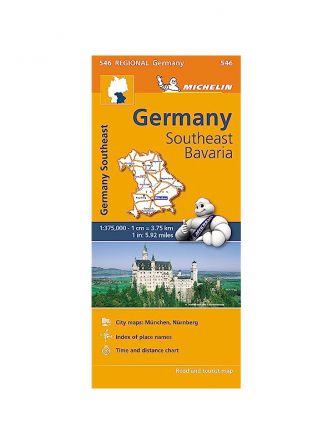 GERMANY SOUTHEAST BAVARIA MAP 546