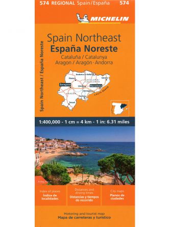 SPAIN NORTH EAST MAP 574