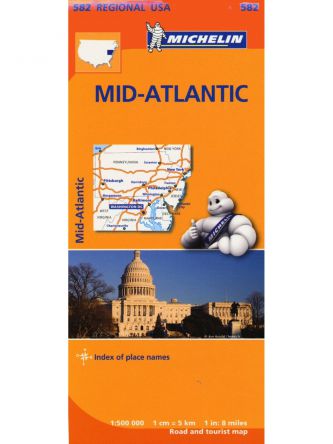 USA MID ATLANTIC MAP 582