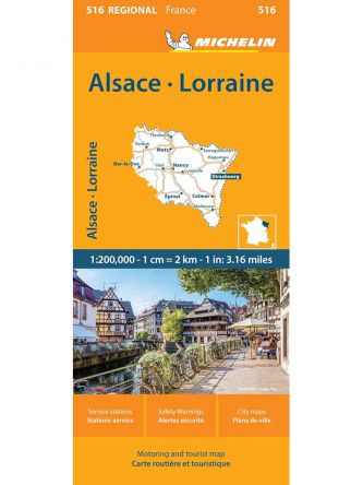 ALSACE  LORRAINE 516 MAP
