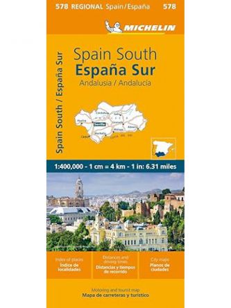 SPAIN SOUTH ANDALUCÍA MAP