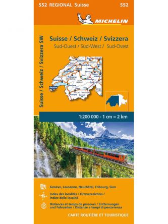 SWITZERLAND SOUTH WEST GENEVE LAUSANNE NEUCHATEL FRIGOURG SION MAP