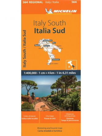 ITALY SOUTH PUGLIA MOLISE CAMPANIA CALABRIA BASILICATA 564 MAP