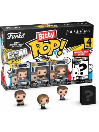 חברים ערכת 4 בובות עם דמות מסתורית Funko Bitty POP