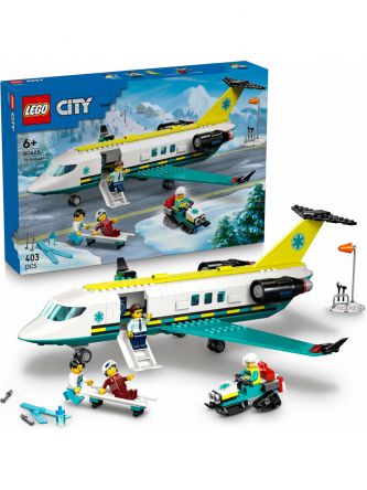 מטוס אמבולנס אווירי למקרי חירום לגו סיטי 60465 LEGO City