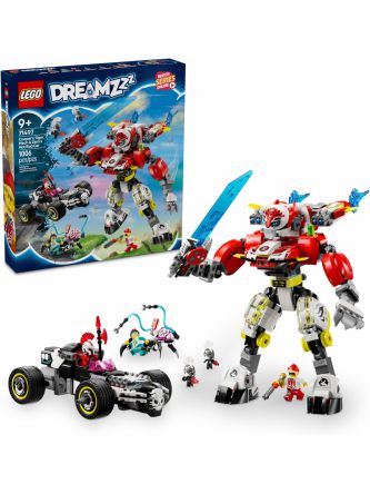 רובוט הטייגר של קופר ומכונית הוטרוד של זירו לגו 71497 LEGO DREAMZzz