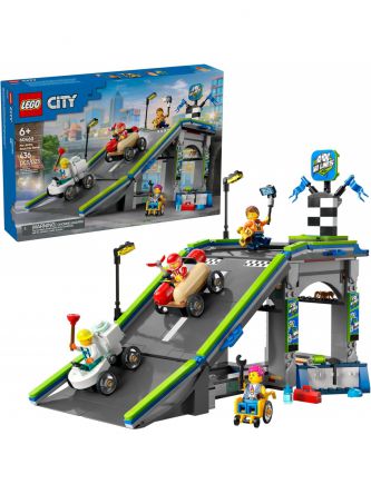 בלי גבולות: מסלול עם רמפת מכוניות מרוץ לגו סיטי 60460 LEGO City