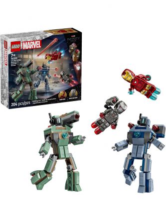 איירון מן ומכונת מלחמה נגד רובוטי האמר לגו LEGO Super Heroes Marvel 76320