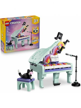 קישוט מוזיקלי בצורת פסנתר עם חתול 3 ב 1 לגו LEGO Creator 31392