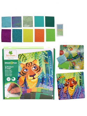 כיף להדביק קישוט עם אבנים ופסיפס צבעוני גונגל