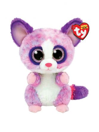 בובת TY עיניים גדולות (S)-בקה BUSH BABY ורודה