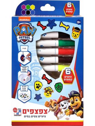 צפצפים - מפרץ ההרפתקאות 6 טושים ושבלונות